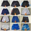 Män retro basketballshorts för sportfans Elastiska midja byxor Hippop som kör tröjor bär fitness stitch röd vit svart blå väst östra Cameron Johnson