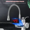 Bathroom Sink Faucets 3000W Instant Heating Faucet Household Electric Water LED Digital Display Under With EU Plug Heater Tap