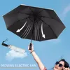 Parapluies haut de gamme USB rechargeable pliable ventilateur parapluie plage parasol créatif portable UV parapluie pliant plage parapluie extérieur 230731