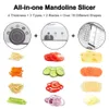 Fruit Vegetable Tools 18 Types Adjustable Mandoline Slicer Stainless Steel Julienner Grater Thickness Food Cutter Dicer 230731