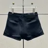 Saias Verão 2023Tendência Shorts Femininos Moda Coreana Costura Contraste Jeans Algodão Puro Denim Sexy Meninas Super Entrega Gratuita 230731