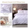 Bedding sets Luxury Set White Euro Duvet Cover With Pillowcase Twin Queen Double Nordic Bed NO SHEET King 3pcs 220x240 Home 230731