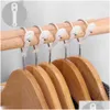 Hangers Racks 10Pcs Mti-Purpose Clothes Hanger Windproof Buckles Fixing Hooks Non-Slip Drying Rack Household Laundry Plastic Drop Dhwi4