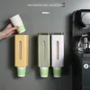 Storage Bottles Disposable Paper Cup Dispenser Wall-mounted Plastic Water Holder Container Frame Wall Shelf