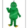 Costume de mascotte de dinosaure vert de dessin animé adulte déguisement animal sauvage vêtements Halloween défilé de Noël costumes combinaison extérieure personnalisable