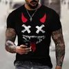 Men's T Shirts Summer Funny 3D Full Printing Graphic Street Fashion Casual Travel T-shirt O-Neck Oversized For Men