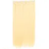 DHL Seidenglattes brasilianisches Nicht-Remy-Haar Platinblonde Farbe 60# Echthaar-Clip-In-Extensions 70 Gramm 12 bis 24 Zoll256Q