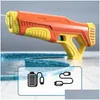 Badespielzeug Wasserpistole Matic Induktion Absorbieren Sommer Elektrisches Spielzeug High-Tech Burst Strand Outdoor Kampf Drop Lieferung Baby Kinder Matern Dhorg