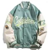 Männer Jacken Bomber Baseball Pilot 2023 Lose Leder Jacke Harajuku Streetwear Mäntel Varsity Männer Hip-hop Stickerei Frauen