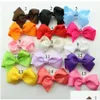 Hair Accessories 3 Inch Grosgrain Ribbon Bows With Clip Baby Girl Pinwheel Hairbows/Hair Clips/Hair Pins Drop Delivery Kids Maternity Dh2Xo