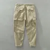 Calça Masculina 8320 Masculina Estilo Japão Alta Qualidade Cor Sólida Vintage Reta Clássica Casual Diário Multibolso Calça Cargo Versátil