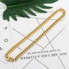 Strands Strings 316L Stainless Steel Gold Necklace Chains High Quality Color Plating Curb Cuban Chain Accesories For Men Women Jewelry Gift 230731