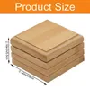 Scatole portasapone quadrate in bambù naturale Portasapone in legno Portasapone fatto a mano con coperchio per portasapone Cucina Bagno Doccia Spugne