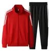 Heren Trainingspakken Sets Mode Brief Afdrukken Koreaanse Trend Stand Kraag Casual Trainingspak Tweedelig Pak Sportkleding Jogging Merk Kleding