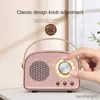 Altoparlanti portatili Retro Mini Bluetooth Lettore musicale classico con scheda radio FM Audio Subwoofer stereo Decorazione portatile Speake R230801