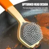 Förvaringspåsar Rengöring av skålborstkök silikonhandtagskrubberskrubb för kokkärls krukor