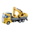 Carro elétrico RC escavadeira veículo de engenharia infantil caminhão basculante misturador de cimento modelo brinquedo 230801