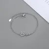 Lien Bracelets Argent Or Couleur Bracelet Pour Femmes Fille Cadeau Mignon Carotte Cristal Bijoux 925 Timbre En Gros Dropship