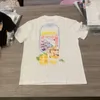 남성용 Tshirts 여름 카사 블랑카 Tshirt 빵 케이크 맛있는 음식 프린트 프린트 짧은 슬리브면 남성과 여자 230731