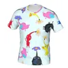 Magliette da uomo Pikmin O Neck Maglietta in poliestere Gioco colorato Camicia sottile originale Abbigliamento uomo Moda