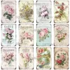 Rose Vintage Metal Signs Flower Metal Poster Garden Tin Sign Vintage Decoration Plaque Home Wall Decor Bar Sign Home Decor Poster Custom 30X20CM w01