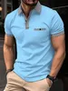 Męskie polo Summer Męskie Męskie Męskie Krótko-rękawowe koszulę polo biuro mody lapelowa T-shirt męski oddychający koszulka polo męska ubranie 230731