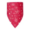 Hundkläder Sucado Holiday Bandana Xmas Scarf Triangle Bibbs Kerchief Present Pet Accessoarer Snowman Snowflake Christmas For Cats Pets Pets