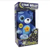 Children's cartoon plush starry dream projection lamp baby comfort lamp