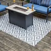 Tapis Tapis Antidérapant pour Patio Extérieur Tapis De Pique-Nique Tissé Portable Nettoyage Facile Réversible Plancher Multifonctionnel Décor À La Maison 230801