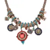 Pendant Necklaces Women Vintage Colorful Boho Crystal Necklace Bohemian Choker Collar Turkey Jewelry