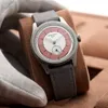 الساعات الأخرى Pierre Paulin Vintage Sector Dial Watch 50m الجلد غواص ساعة صغيرة ثواني ميكانيكية اليد ساعة 38 ملم Relogio Maschulino 230731