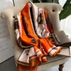 Scarves Satin Shawls Europe And America 180X90CM Beach Towel Four Seasons Fashion Long Bandannas Print Carriage Silk