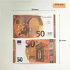 Prop Para Partisi Malzemeleri Sahte Para Banknotu 10 20 50 100 200 500 Euro gerçekçi oyuncak çubuğu prop kopya para birimi filmi sahte-biletler 100 pcs/paketi