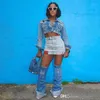 2023 Summer Womens Denim Skirt Fashion Washable Streetwear Spicy Girl Sexy Wrapped Hip Jeans Short Dress