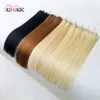 100g Remy Human Micro Bead Hair Extensions Loop Micro Ring Hair Extension Capelli vergini brasiliani Nero Marrone Biondo Piano 18 613 27 613 Colore 14 16 18 20 22 24 26 28 pollici