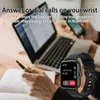 Smart Watch Volledig touchscreen voor Android- en iOS-telefoons Compatibele fitnesstracker met hart