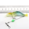 Iscas Iscas 7Pcslot 8cm 5g Silicone Shrimp Fishing Lure Luminous Soft Color Mixed Artificial Isca Pesca Sabiki Rig YE96 230801