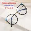 Lunettes de soleil marque Design mode femmes oeil de chat lunettes de lecture tendance ronde Double couleur cadre Anti lumière bleue ordinateur 0 à 6