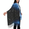 Sciarpe Sciarpa invernale Donna Sottile Scialle caldo Avvolgere Deep Space Star Field Tassel Lady Coperta Echarpe Bufanda Hijab