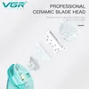 Trimmer VGR VACUUM Clipper Low Noise Professional Ceramic Blades Baby Electric Hair Trimmers For Kids With 3 Comb Guide V-151 230731