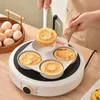 Pannor Nonstick Egg Freying Pan Burger Maker 4hole Pancake Omelet Ham Breakfast For Gas Spise InductionFree Brush 230731