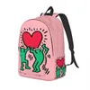 Confezioni da giorno Geometrico Astratto Graffiti Rap Pop Haring Ballerini Pittura Arte Tela Zaini Modern College School Borse da viaggio Bookbag 230731