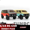 Auto elettrica RC HOBBY PLUS WD 2 4GHz 1/18 CR18P ROCK VAN RC Modello di telecomando Veicoli Flat Sports Bambini Adulti Giocattolo Regalo 230731