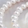 Bangle ASHIQI Braccialetto di perle naturali d'acqua dolce bianche per gioielli da donna regalo 230731