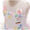 Girl's Dresses Baby Girls Unicorn Tutu Dress Pastel Rainbow Princess Girls Birthday Party Dress Children Kids Halloween Unicorn Perform Costume 230801