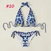 Abiti da yoga di lusso Doning da donna tracce da donna imbottita da bagno imbottito sexy Halter Bikini da bagno con costume da bagno Summer Swimsuit Swimsuit BRA BRA BRASE BRASE