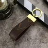 10style PU Leather Keychain Designer Key Chain Buckle lovers Car Handmade Keychains Men Women Bag Pendant Accessories