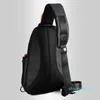 Bolsa de peito antirroubo esportiva Mochila tipo tiracolo Moda masculina Moda masculina Bolsa de ombro simples de grande capacidade