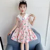 Fille Robes Enfants Robe D'été Mode Fruits Princesse Imprimer Petit Sans Manches 4 5 6 7 8 9 10 11 12 13Y Party Boutique