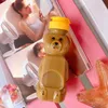 Garrafas De Água F63A Adorável Urso Dos Desenhos Animados Palha Copo Garrafa Com Tampa À Prova De Vazamento Reutilizável Casa Viagem Casais Crianças Festival Presente 250ml